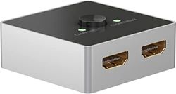 Goobay 58486 Switch 2 w 1 Out/4K przy 60 Hz (2160p) HDMI Rozdzielacz/Przełącznik 2.0 do PS4, PS5, Laptopów lub Monitorów