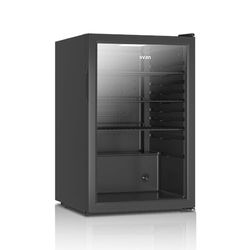 Svan Frigorífico Refrigerador Horeca 1 Puertas Negro SRH855500EN. Capacidad 115 Litros, Puerta Reversible, Bajo Nivel Sonoro, Clase de Eficiencia Energética E