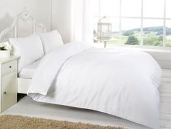 Kampala Hill 200 Thread Count Double Deep Fitted Sheet Combed Egyptian Cotton White