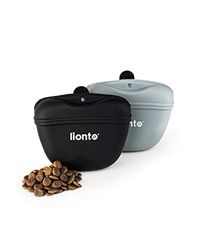 lionto siliconen Hondenvoertas Trainingstas met magnetische sluiting Snacktas, set van 2