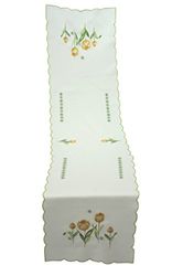 Bellanda Chemin de Table, Polyester, Champagne, 160 x 40 x 0,5 cm