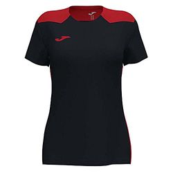 Joma T-Shirt Manches Courtes Championnat VI Noir Rouge, 901265.106.S