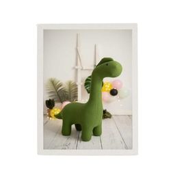 Crochetts Veelkleurige afbeelding, 33 x 43 x 2 cm, dinosaurus