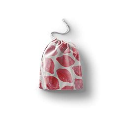 Bonamaison Printed Cotton Produce Bag with Drawstring, Reusable Grocery Bag, Biodegradable Eco-Friendly Bags, Travel Pouch, Sachet Bags, Shopping Bag, Eco Friendly, Foldable, Size: 12x15 Cm
