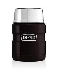 Thermos Stainless King Food Flask, Matt Black, 470ml