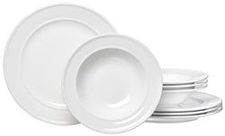 Set de table simple 8 pièces Blanc