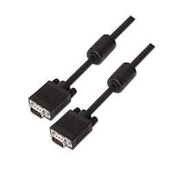 VoltShine 10 m SVGA-kabel met HDB15M en ferriet, zwart, ideaal voor het aansluiten van monitoren en projectoren.