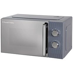 Russell Hobbs Honeycomb RHMM715G 700W Solo Manual Microwave with 5 Power Levels, Integrated Timer and Defrost Function, Grey, 17 Litre
