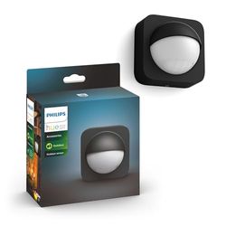 Philips Hue Outdoor Sensor, Détecteur de mouvement extérieur, sans fil, noir