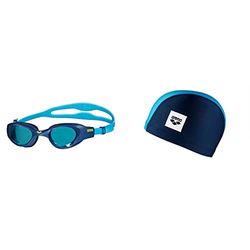 arena Lunettes de Natation pour Enfants The One Junior , Antibuée, avec des Verres Larges & Bonnet de Bain Unix II Natation Mixte Enfant, Multicolore, FR Unique (Taille Fabricant : TU)
