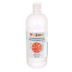 PRIMO - Têmperas para crianças laváveis 3 anos 1 l, cores de alta qualidade para pintar, cores para tecido, vidro, papel, pintura artesanato criativo para crianças e passatempos, volta ao Cole Made in