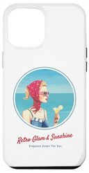 Fille rétro sur la Plage – Ambiance Estivale des années 50 Coque pour iPhone 12 Pro Max