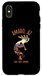 Amado Arizona USA Dancing Kokopelli Southwest Design Coque pour iPhone X/XS
