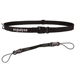 Ergodyne Squids 3135 Barcode Scanner Belt with Hook, Includes Carrying Strap for Bar Code Scanners Black, Small