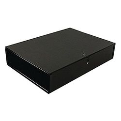 Q-Connect Boxfile - Paquete de 5 cajas archivadoras, negro