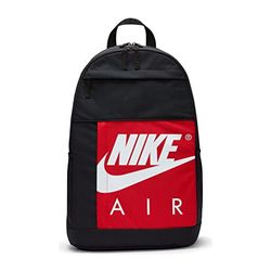 Nike Elmntl- Air, Zaino Unisex Adulto, Black/University Red/White, Taglia unica