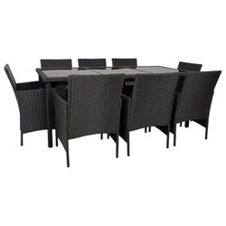 Conjunto de mesa y 8 sillas