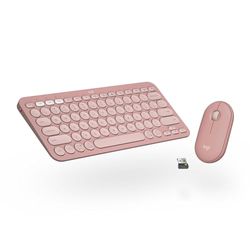 Logitech Pebble 2 Combo - Layout Tedesco QWERTZ, Rosa