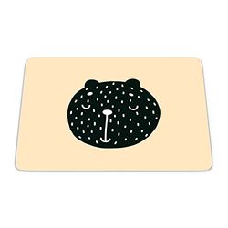 Bonamaison, Tappetino per il mouse rettangolare con stampa digitale, antiscivolo, per ufficio e casa, dimensioni: 22 x 18 cm