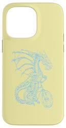 Dragon Cycling Bicycle Funny Biker Animal Riding Cool Bike Case for iPhone 14 Pro Max