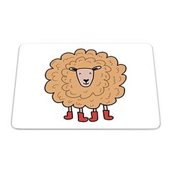 Bonamaison, Rectangle Pop Art Digital Printed Mouse Pad, Non-Slip Base, for Office and Home, Size: 22 x 18 cm