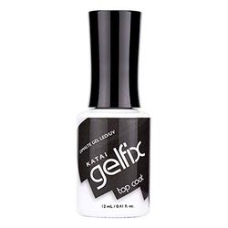 Katai Gelfix: Esmalte Semipermanente en Gel UV LED Top Coat Para Esmalte Semipermanente(12 ml) para Uñas Deslumbrantes. Fácil aplicación. Efecto Manicura Profesional hasta por 21 días.