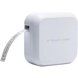 Brother PTP710BTHZ1 Lettering Dispositivo Cube Plus PT-P710BT USB 3.5-24 mm, Bianco, Provenienza Germania