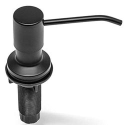 Dispensador de jabón para Fregadero de Cocina, Acero Inoxidable, Recambio Desde la Parte Superior, diseño Integrado para encimera con Botella de jabón líquido Grande