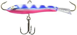 Rapala Unisex Adult Jigging Rap Fishing Lure Natural Floating Fishing Accessories Jig Bait Variable Running Depth Fishing Lure 5 cm, 9 g Made in Estonia Glow Zebra Blue Pink, Standard