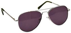 OPULIZE Uv Reader Taglia Piccola Argento Lettori Sole Uomo Donna Uv400 Astuccio Compreso Uvsr050 +1,00-50 Gr