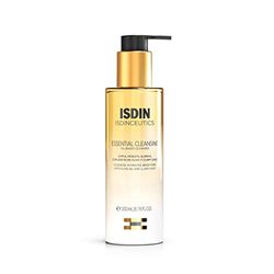 Isdinceutics Essential Cleansing, Huile Nettoyante Visage Douce et Légère à la texture Oil-to-Milk avec 85% d'Ingrédients d'Origine Naturelle, 200ml