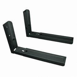 VoltShine Support de Micro-Ondes réglable Noir avec Structure résistante, Installation Facile et capacité pour différents modèles. Idéal pour économiser de l'espace.