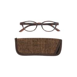 Manicare Reading Glasses For Men And Women, Comfortable Lightweight With Strong Comfort Flex Hinges, Anti-Glare Lenses, Feline Animal Print Frames With Glasses Pouch, +1.5 Strength