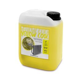 ErrecHome Yellow Cool, Yellow Coolant and Antifreeze -10°C/+103°C, Fluorescent Formulation with organic-based OAT inhibitor package, G12, Ready to Use, 5 Litre