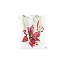 Bonamaison Printed Tote Bag, Reusable Grocery Bag, Shopping Bag, Machine Washable, Foldable, Canvas Cloth Bag with Handles, 48x55 cm