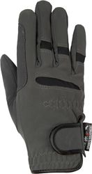 HKM Gentle - Guantes de equitación para invierno, color gris/negro, XL
