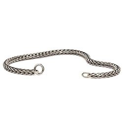 Trollbeads Silver 925 sterlingsilver armband, 20 cm/7,9 tum, 18cm + 2cm clasp, Sterlingsilver, utan sten