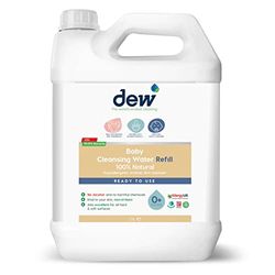 Dew Baby Cleansing Water: 100% Natural Antibacterial Baby Sanitiser Spray | Hypoallergenic Sterilising of Hand, Bum, Face, Dummy & Safe if Ingested. Cleans Skin Before Applying Nappy Rash Cream