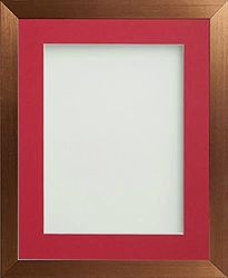 Frame Company Simpson Range Copper 8x8 inch Frame With Red Mount for 6x6 inch *Choice of Sizes* Fitted with Real Glass