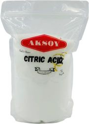 Aksoy Citric Acid Food Grade 2300gr || Non-GMO, Anhydrous, Make Your Own BathBomb, Gluten-Free, No Additives, Sour Drinks, Household Cleaning with Citric Acid Powder (Packaging may vary)
