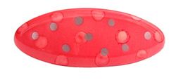 Caravan 0.5 oz Silver Dots Oval Automatic Barrette