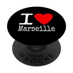 I Love Marseille PopSockets PopGrip Interchangeable
