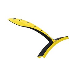 ToM PaR Limpiacristales con asa, Extractor de Coches, Cabezal Flexible, Tira del Agua de Manera efectiva, Ligero, Seguro para Pintura de Coche, Consejos de Limpieza de Espejos, Amarillo