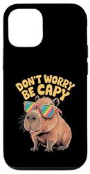Don't Worry Be Capy Funny Cool Capybara Sunglasses Custodia per iPhone 12/12 Pro