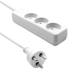 Microconnect Power Strip, 3 uitgangen, 3 m, wit, merk