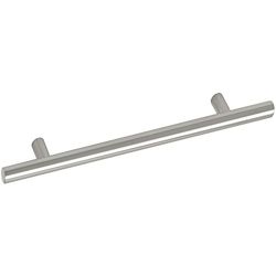 Unbekannt Grimme Eloni 8570210576 Basic Cupboard Handle (Barell) Diameter 14 mm Width 656 mm Bar Handle Brushed Stainless Steel Silver Hole Spacing 576 mm