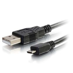 C2G Câble USB 2.0 A Mâle Vers Micro-USB B Mâle De 4 m - Câbles USB (4 m, USB A, Micro-USB B, 2.0, Male connector / Male connector, Noir)