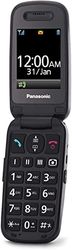 Panasonic KX-TU446EXB Senior Mobile Phone to Open without Contract (SOS Emergency Call Button, Shockproof, Voice Amplifier, Large Separate Buttons, Large Font and Number Display) Black