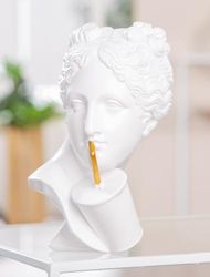 Pack van 2 Sculpture, Bust, Poly, white, PU 2, L. 16 cm, W. 13 cm, H. 20 cm