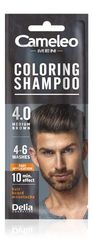 Cameleo Men – Coloring Shampoo – Brown – Hair, Beard, Mustache - Visible Color in 10 Minutes – Refreshes - Lasts for 4 to 6 Washes – Easy & Quick Application - Walnut Extract – 15 ml